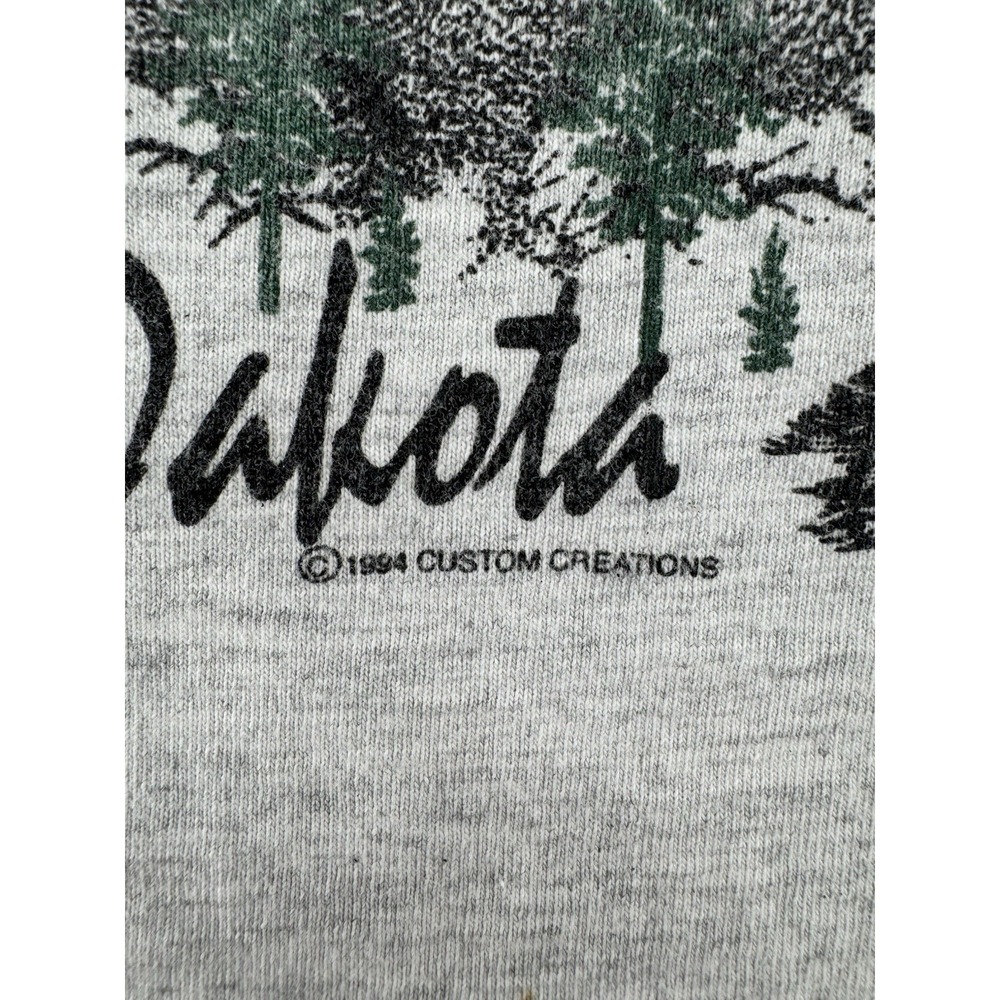 Vintage 90s‎ Pro Tees Mount Rushmore South Dakota Shirt Size L Single Stitch USA - Picture 4 of 12